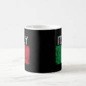 Italienischer Flaggenstaat Kaffeetasse (Mittel)