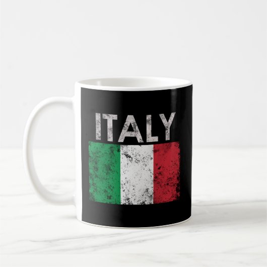 Italienischer Flaggenstaat Kaffeetasse (Links)