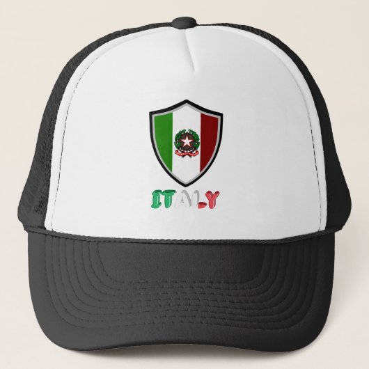 Italienischer Flaggschiff Truckerkappe (Vorderseite)