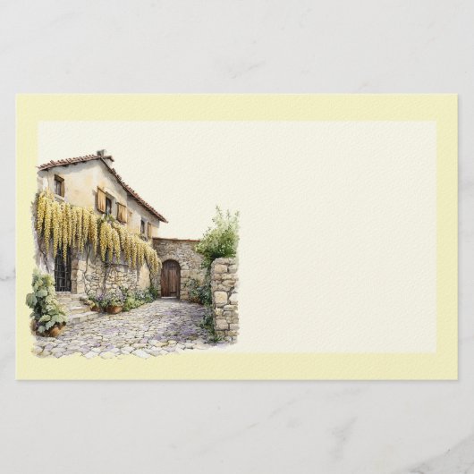 Italienischer Frühling Clipart Briefpapier (Vorderseite)