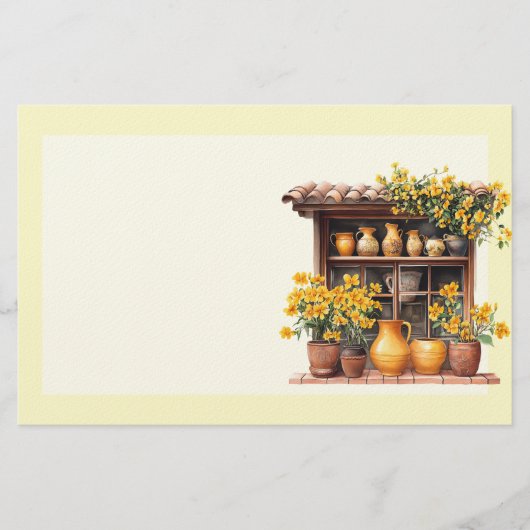 Italienischer Frühling Clipart Briefpapier (Vorderseite)