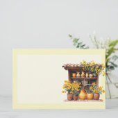 Italienischer Frühling Clipart Briefpapier (Stehend Vorderseite)