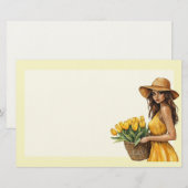 Italienischer Frühling Clipart Briefpapier (Vorne/Hinten)