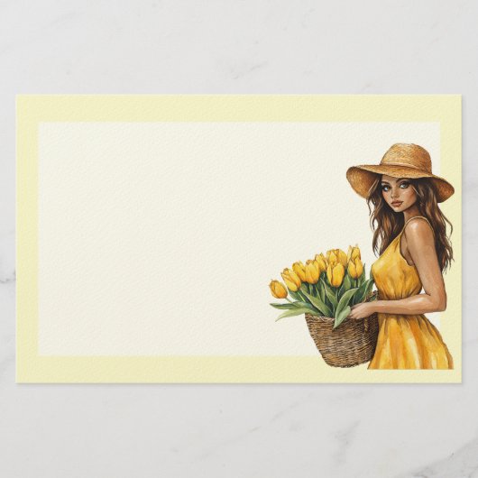 Italienischer Frühling Clipart Briefpapier (Vorderseite)