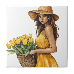 Italienischer Frühling Clipart Fliese