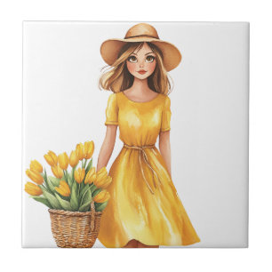 Italienischer Frühling Clipart Fliese