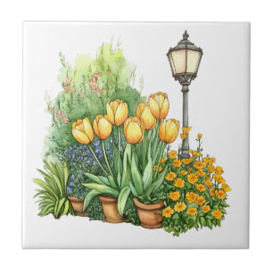 Italienischer Frühling Clipart Fliese