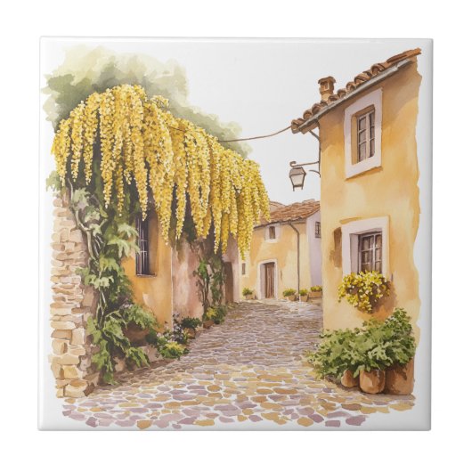 Italienischer Frühling Clipart Fliese (Vorderseite)