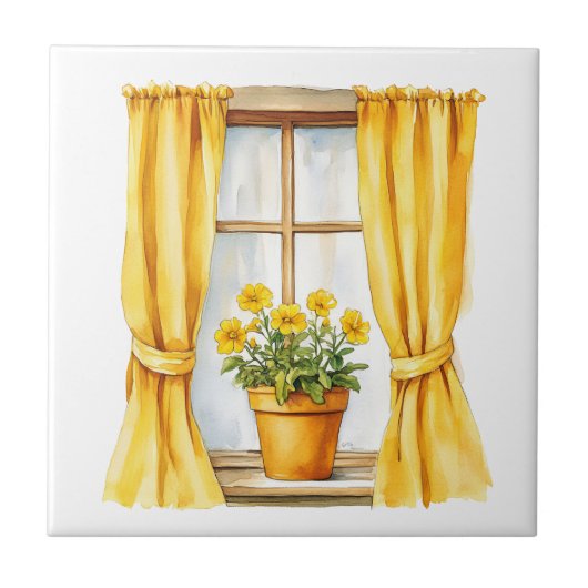 Italienischer Frühling Clipart Fliese (Vorderseite)