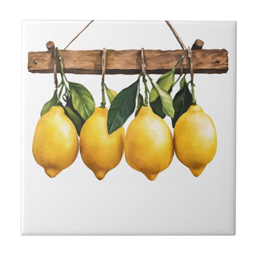Italienischer Frühling Clipart Fliese (Vorderseite)