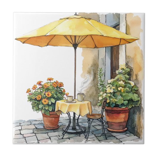 Italienischer Frühling Clipart Fliese (Vorderseite)