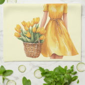 Italienischer Frühling Clipart Geschirrtuch (Gefaltet)