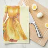 Italienischer Frühling Clipart Geschirrtuch (Viertel Falte)
