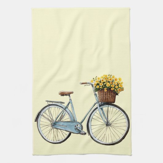 Italienischer Frühling Clipart Geschirrtuch (Vertikal)