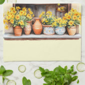 Italienischer Frühling Clipart Geschirrtuch (Gefaltet)