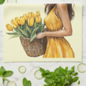 Italienischer Frühling Clipart Geschirrtuch (Gefaltet)