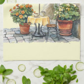 Italienischer Frühling Clipart Geschirrtuch (Gefaltet)