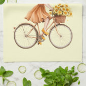 Italienischer Frühling Clipart Geschirrtuch (Gefaltet)