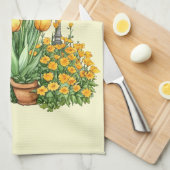 Italienischer Frühling Clipart Geschirrtuch (Viertel Falte)