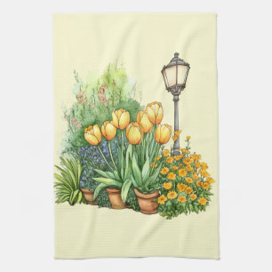 Italienischer Frühling Clipart Geschirrtuch