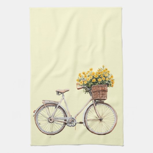 Italienischer Frühling Clipart Geschirrtuch (Vertikal)