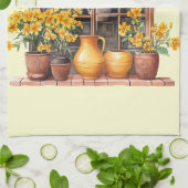 Italienischer Frühling Clipart Geschirrtuch (Gefaltet)