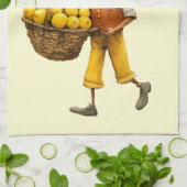 Italienischer Frühling Clipart Geschirrtuch (Gefaltet)