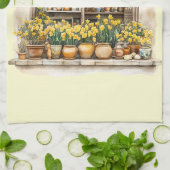Italienischer Frühling Clipart Geschirrtuch (Gefaltet)