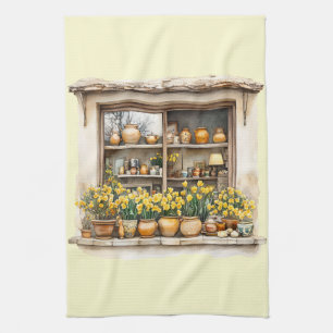 Italienischer Frühling Clipart Geschirrtuch