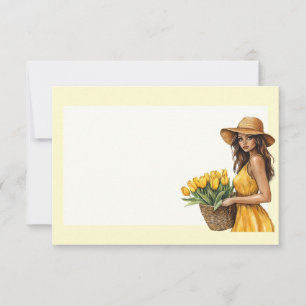 Italienischer Frühling Clipart Mitteilungskarte