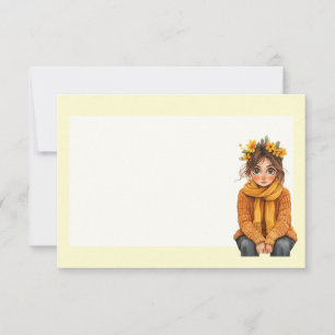 Italienischer Frühling Clipart Mitteilungskarte