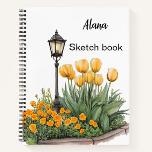 Italienischer Frühling Clipart Notizblock