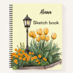 Italienischer Frühling Clipart Notizblock