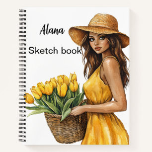 Italienischer Frühling Clipart Notizblock