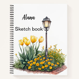 Italienischer Frühling Clipart Notizblock
