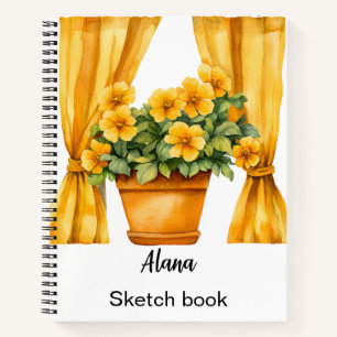 Italienischer Frühling Clipart Notizblock