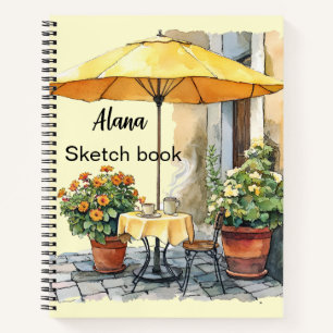 Italienischer Frühling Clipart Notizblock