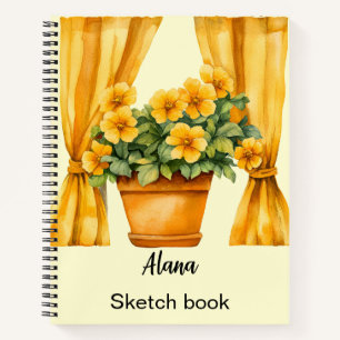 Italienischer Frühling Clipart Notizblock