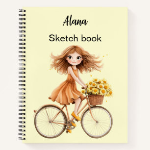 Italienischer Frühling Clipart Notizblock