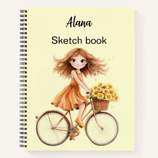 Italienischer Frühling Clipart Notizblock (Vorderseite)