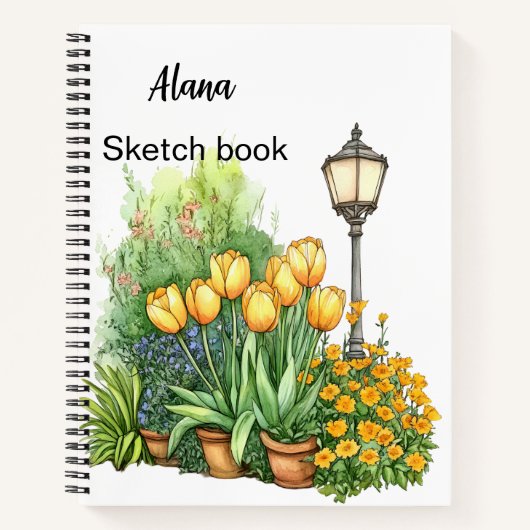 Italienischer Frühling Clipart Notizblock (Vorderseite)