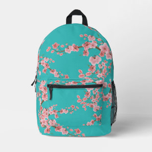Italienischer Frühlings-Kirschblüten-Aquarell-Ruck Bedruckter Rucksack