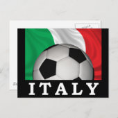 Italienischer Fußball Postkarte (Vorne/Hinten)