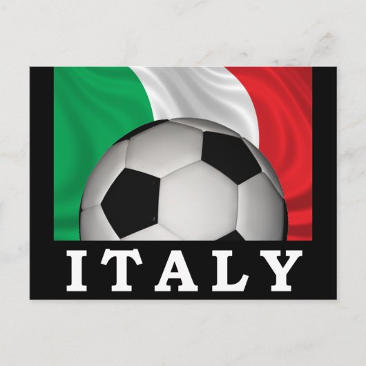 Italienischer Fußball Postkarte (Vorderseite)