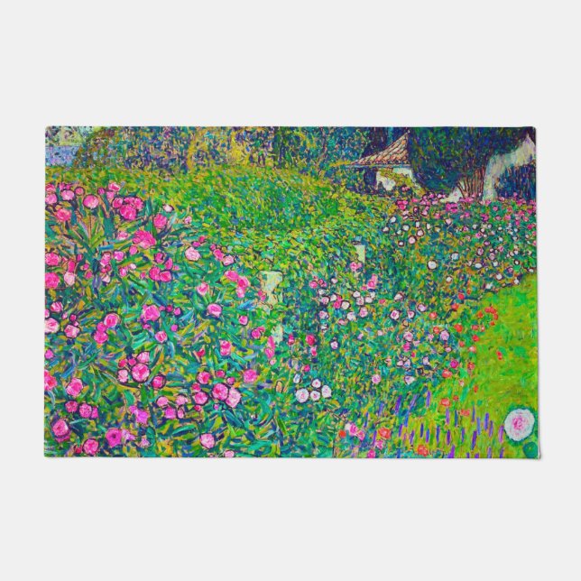 Italienischer Garten, Gustav Klimt Fußmatte (Vorderseite)