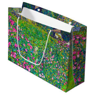 Italienischer Garten, Gustav Klimt große Geschenkt Geschenktüte