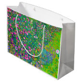 Italienischer Garten, Gustav Klimt Große Geschenktüte (Rückseite Schrägansicht)