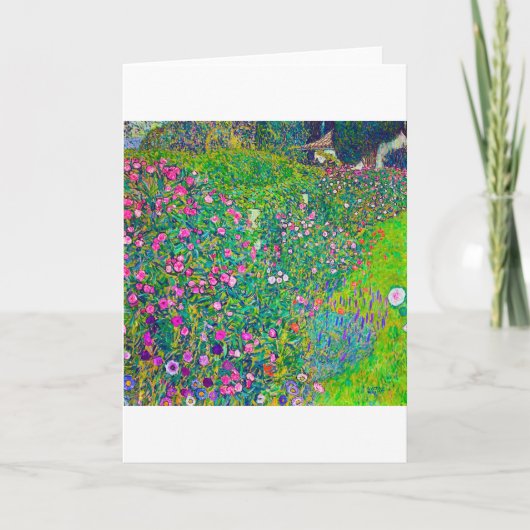 Italienischer Garten, Gustav Klimt Karte (Vorderseite)