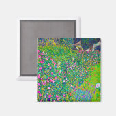 Italienischer Garten, Gustav Klimt Magnet (Vorderseite/Rückseite)