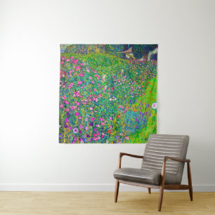 Italienischer Garten, Gustav Klimt Wandteppich